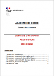 Concours 2026