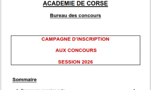 Concours 2026