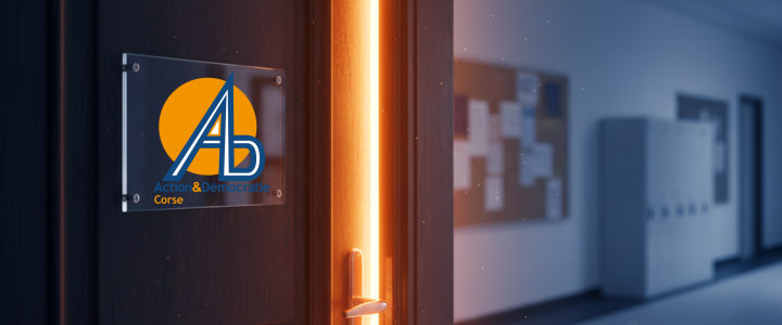 Pace e salute ! Nos vœux pour vous en 2026 🥂 AD carte de vœux 2026 d'Action & Démocratie Corse