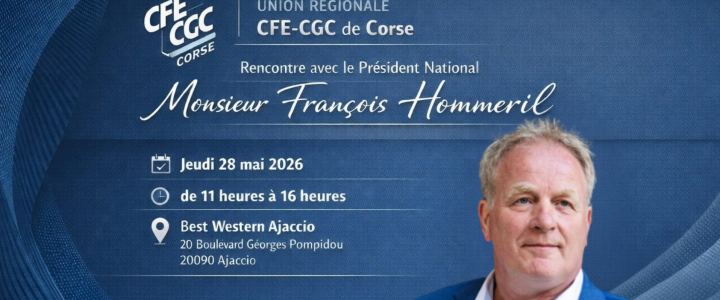 INVITATION – Rencontre avec le président national CFE-CGC CARTON D'INVITATION - Rencontre avec le président national CFE-CGC