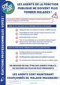 Communiqués 3 CFE CGC SP Decret maladie